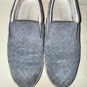 Bottega Veneta Blue Suede Slip-Ons